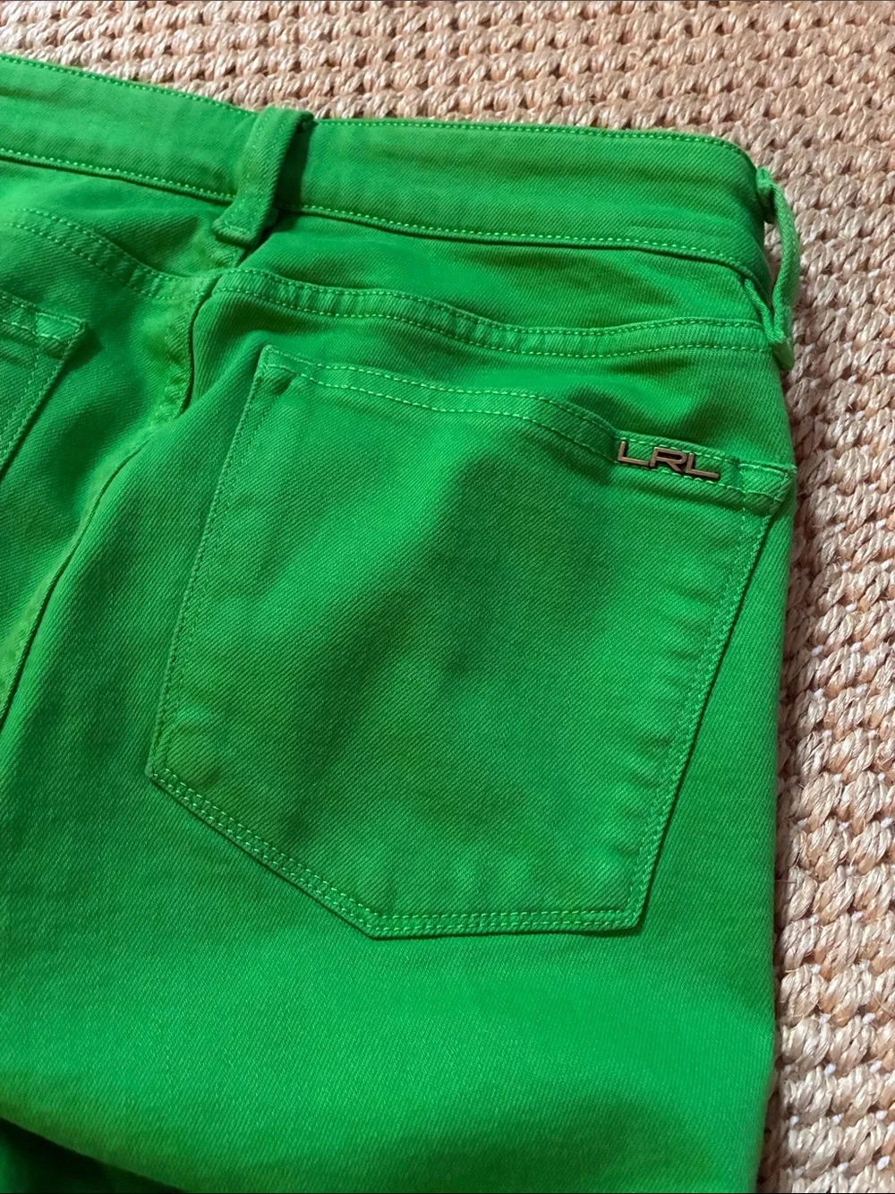 Ralph Lauren Bright Green Modern Straight Jeans